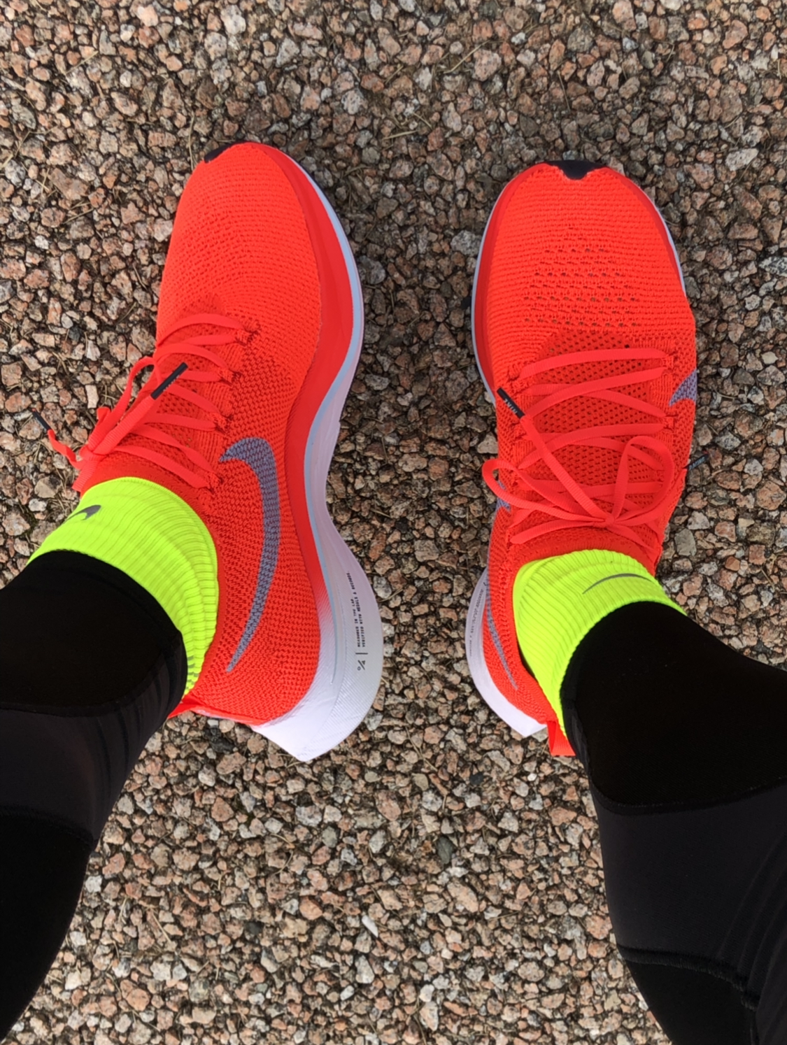 前から買ってあったヴェイパーフライ４ で初めて走ってみた Teamavante